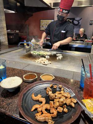 Chicken and shrimp hibachi - delicious!