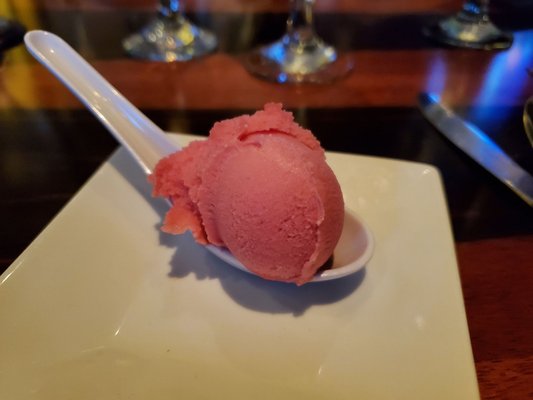 Raspberry sorbet