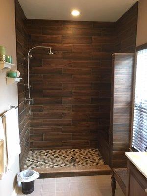 Custom tile shower