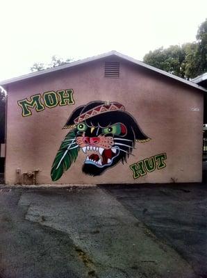 Moh Hut mural. Mohicans and Panthers united. GO GARDENA!!!