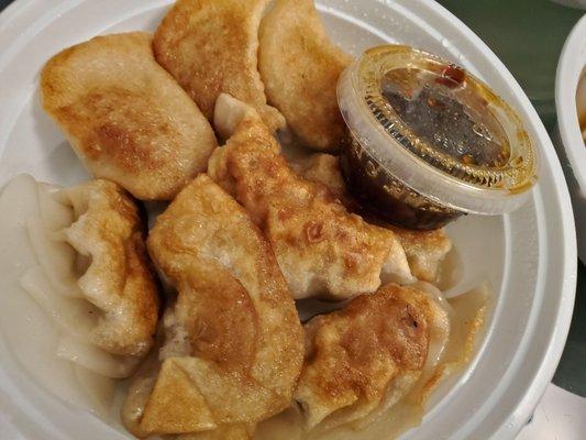 Fried dumplings/Pot stickers. December, 2021.