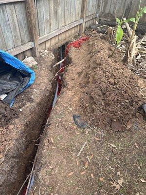 Installing New Underground in Spring, Tx by Pro Max Electrical