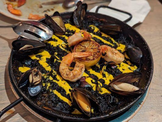 Squid Ink Seafood Paella