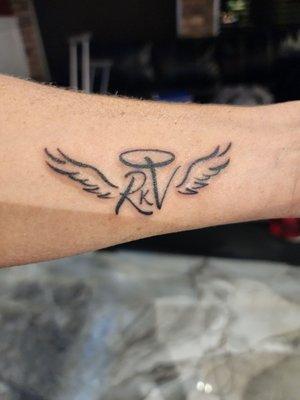 Memorial tattoo for my grandson.