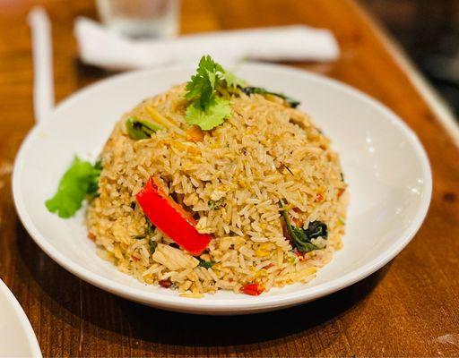 Basil Fried Rice with chicken