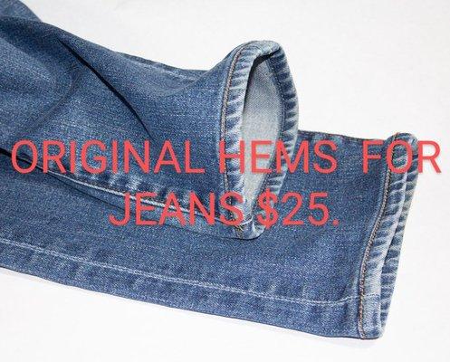 ORIGINAL HEM FOR JEANS..