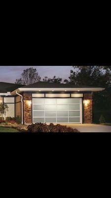 Full View Glass Door With frosted windows