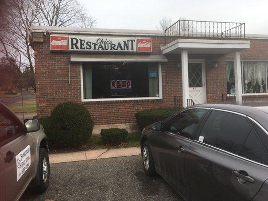 Front of restaurant