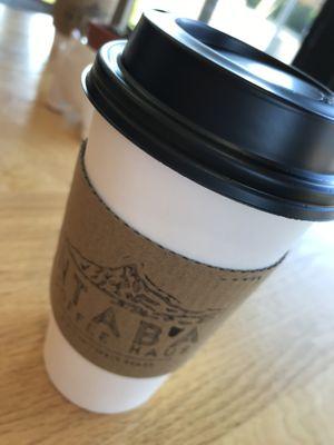 Almond milk latte (16 ounce size)