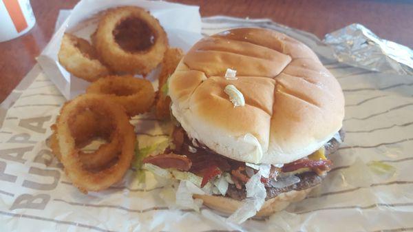 #5 with onion rings.