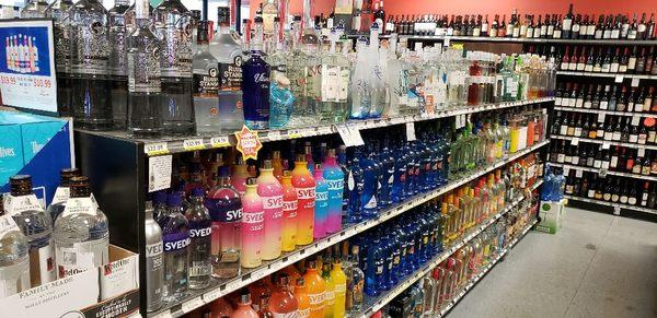 Vodka selection