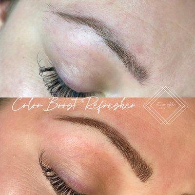 Annual touchups are recommended for microblading