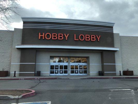 Hobby Lobby on NE 3rd Street, previously Sears building. Open from 9am