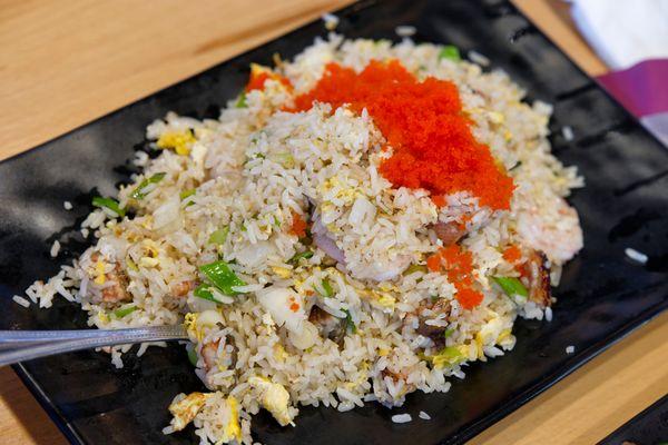 Sea eel and shrimp fried rice