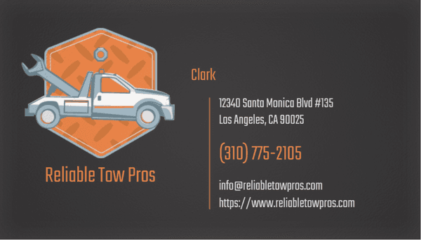 We are open 24/7 providing towing service and roadside assistance. Call us at (310) 775-2105