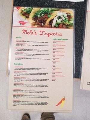 Menu Front