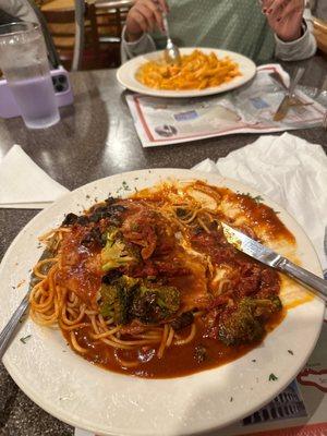 Pollo Portobello & Penne Ai Funghi con Pollo