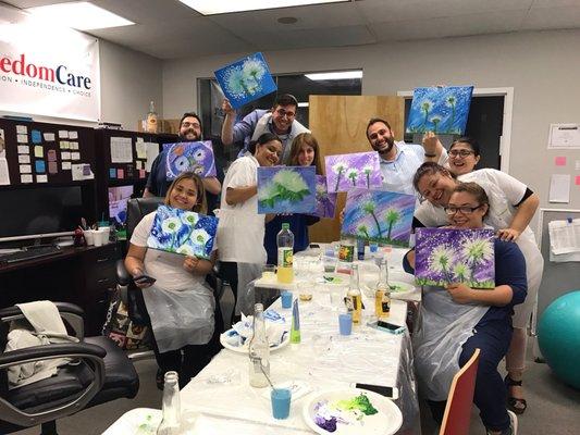 Freedom Care Paint Night