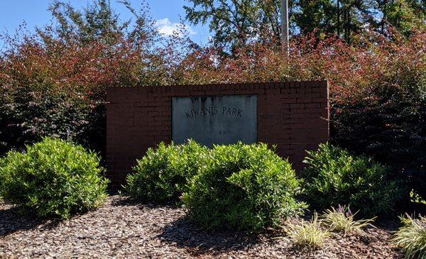 Entrance to Kiwanis Park, Asheboro