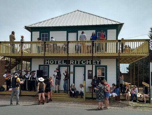 The Ritchey Wine Saloon and Beer Garden in Alpine, Texas.