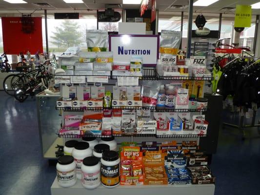 We carry wide variety of nutrition to cover all bases.