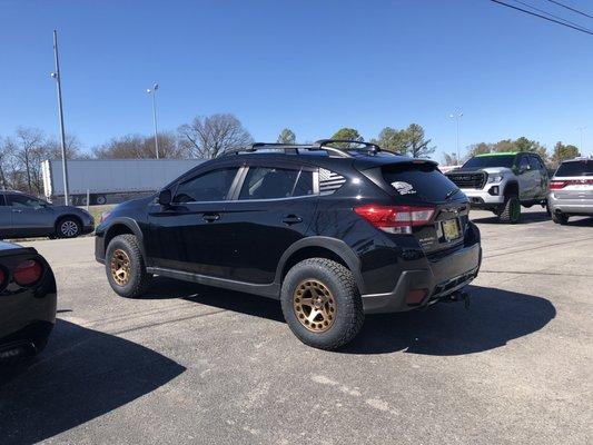 2" Readylift with new wheels and tires on my 2019 Subaru Crosstrek