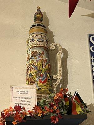 "The largest stein in the world"