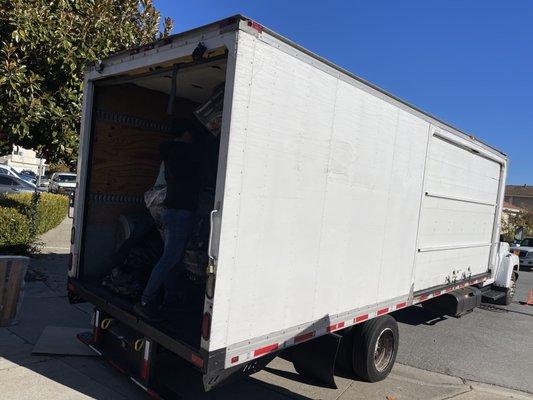 We have 26'box truck for moving!