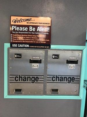 Coin change machines