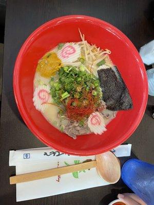 Spicy curry ramen