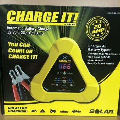 Automatic Battery Charger
  -check-in to get $20 off
  -Starting, deep cycle and marine charging 
  -Fast, medium and slow charging speeds