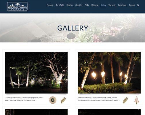 Beachside Lighting Website Build