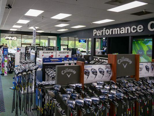 The newest in drivers, fairway woods, hybrids, irons, wedges, putters and more!