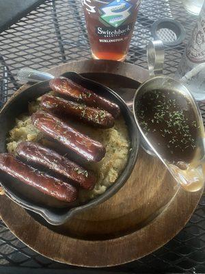 Bangers and mash