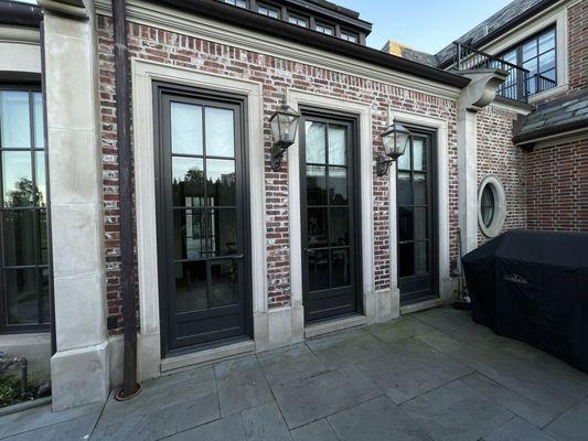 Back of the house french style doors