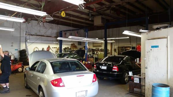 Another busy day at DJ's Automotive