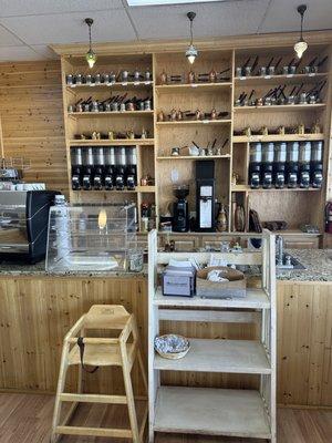 Beautiful coffee shop inside Foodland.