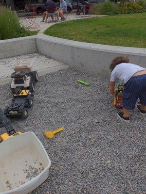 Gravel pit with lots of great trucks