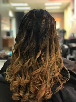 Balayage by Leyla  Wavy hairstyle