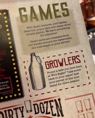 Growlers and games