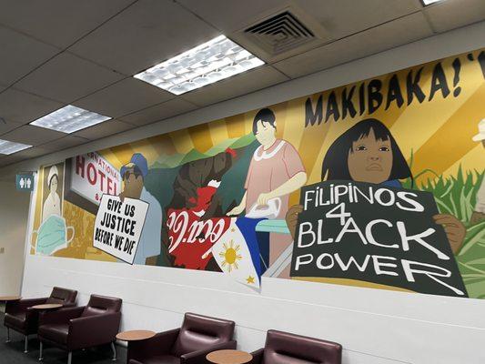 Mural in the 24/7 Study Area (left)