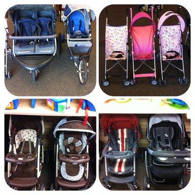 Though our selection is always changing, we are a great place for stroller shopping.