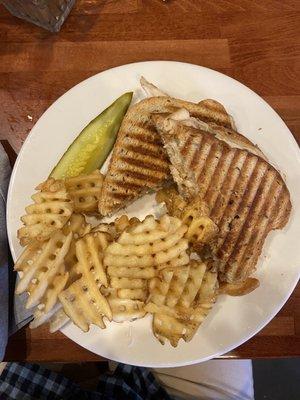 Corned Beef or Turkey Reuben Panini