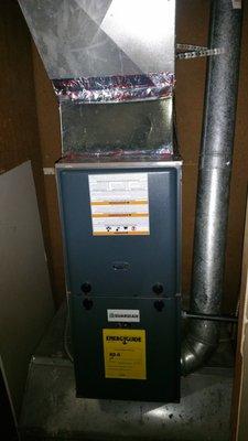 New installation of a Guardian 80% Furnace