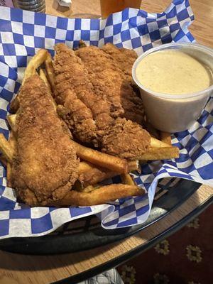 Chicken Tenders & Fries w/Honey Mustard for Dipping