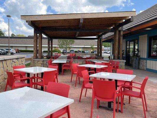 Partially Covered Patio Area