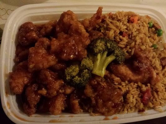 General Tso's chicken. Yummy