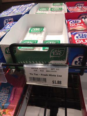 Pricy Tic Tacs.