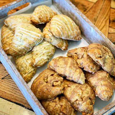 Lemon poppy seed & apple maple scones