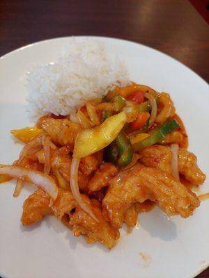 Thai Mango chicken lunch special